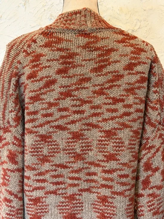 Rosa Pomar 100% Portuguese Wool Natural Horn Buttons Cardigan Casaco 02 Sz M - Picture 12 of 12